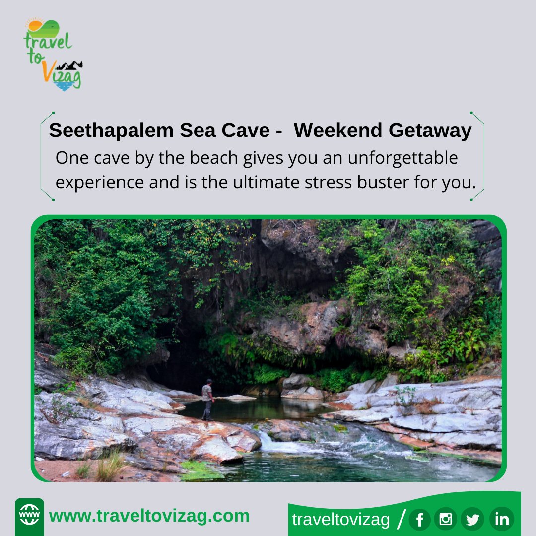 traveltovizag's tweet photo. #SeethapalemBeach is an estuary located close to #Achyutapuram that has plenty of marine #biodiversities, #backwaters, #mangroves, and above all a secret #hidden sea-facing cave! It is almost a 12-foot deep cavern that is under huge cliffs by the sea.
#travel #tourism #adventure https://t.co/2WIoaER5Hb