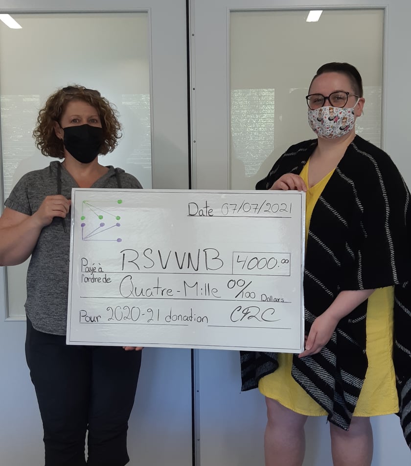 We would like to give a big THANK YOU to the Crime Prevention Association of N.B. for their donation of $4,000.00.

Ce don fait partie de leur initiative annuelle d'aider les organismes qui travaillent vers une communauté plus sécuritaire.