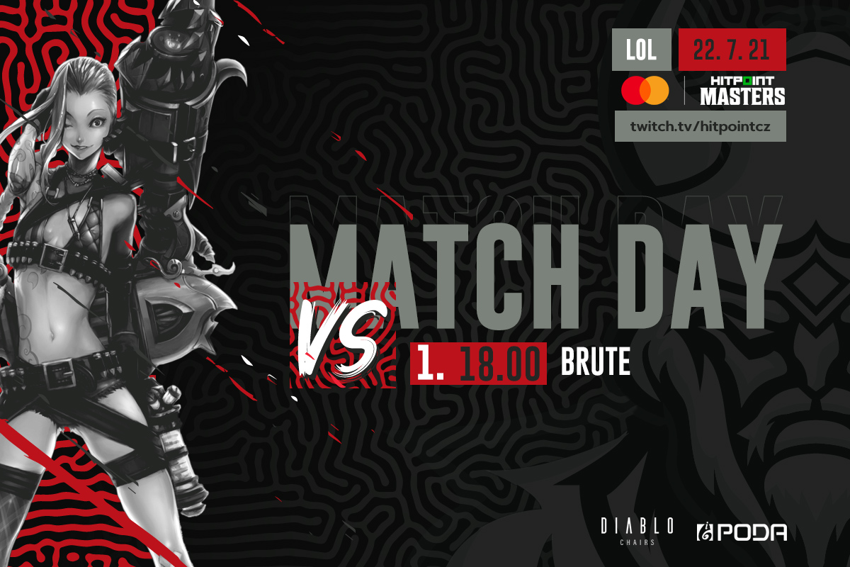 🇨🇿🇸🇰 MASTERCARD HITPOINT MASTERS PLAYOFF
⏰⚔️ 18CEST vs. <a href="/brute_gg1/">BRUTE</a> (BO5)

📺 twitch.tv/hitpointcz

❤️ Powered by <a href="/diablo_chairs/">Diablo Chairs</a> + PODA VÁS BAVÍ

#VIKHYPE