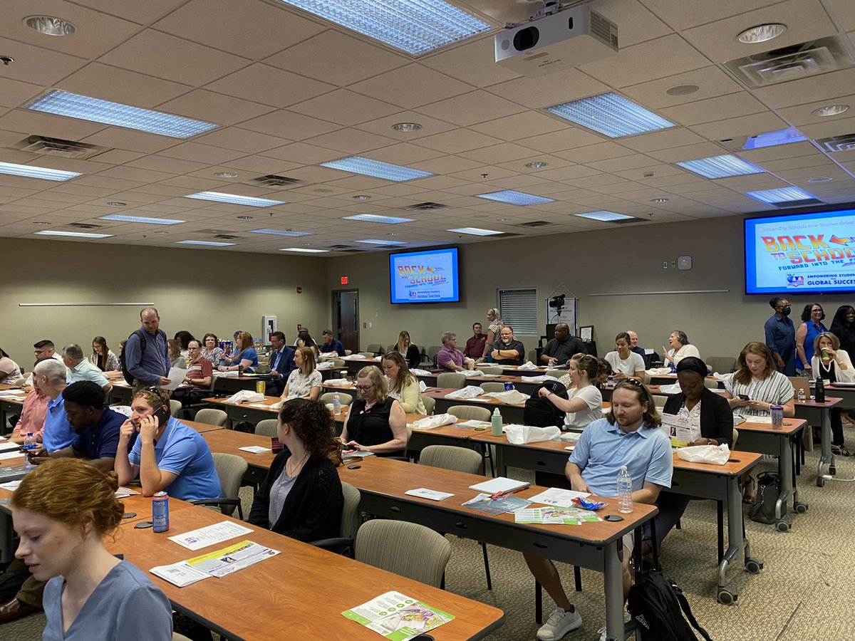 So excited to be able to meet with our new secondary teachers this morning! School is starting soon and all of our teachers will be ready! #welcome #mcslearn