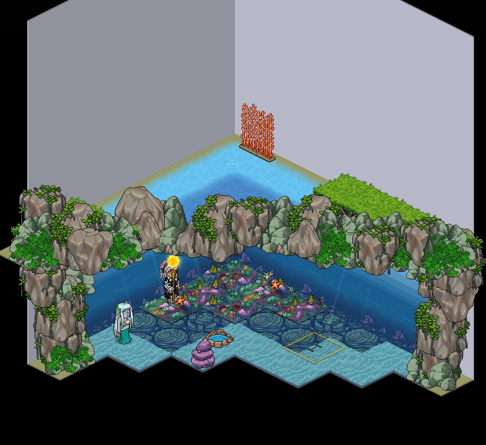 Flyoucraft's tweet image. [F] - Monde des sirènes / #Habbo #habbobuild