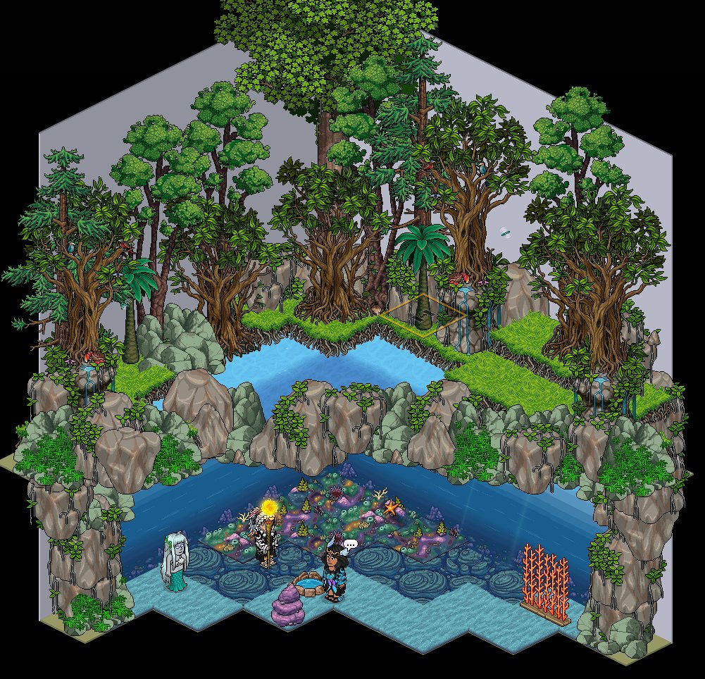 Flyoucraft's tweet image. [F] - Monde des sirènes / #Habbo #habbobuild