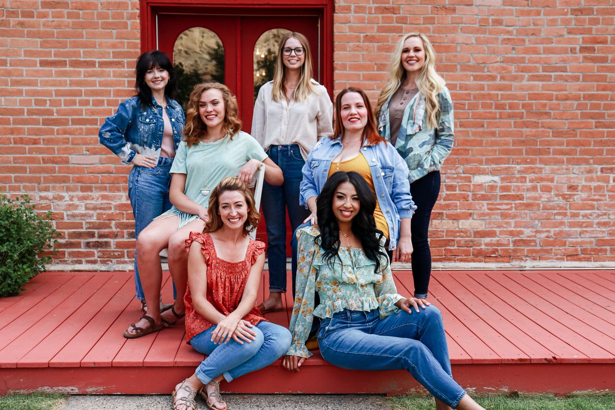 We were lucky enough to spend the afternoon with the beautiful girls from the Medora Musical last weekend, and it was an absolute BLAST! 🎵
Have you seen these girls in the musical yet this year?!?
.
We were sad that Amy &amp; Jessica couldn't join us this year 💕