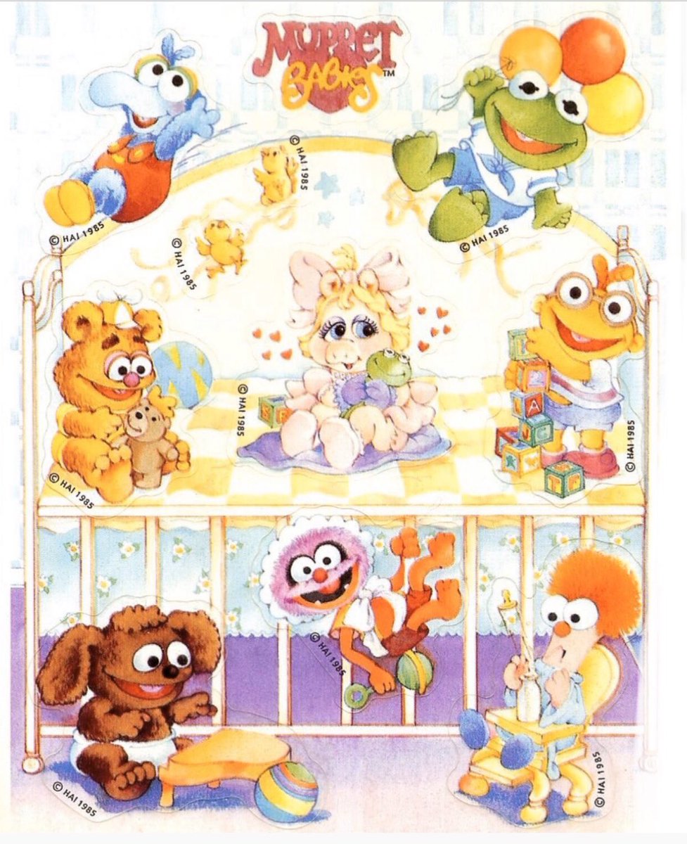 80sThen80sNow's tweet photo. Here Are Some 1985 Muppet Babies Stickers to Brighten Your Day.
#MuppetBabies #StickerAlbum #Stickers #Sticker #JimHenson #Cartoons #Cartoon #Kermit #MissPiggy #Fozzie #Gonzo #Animal #Rowlf #Beeker #Scooter #WaltDisney #Disney @MissPiggy @KermitTheFrog https://t.co/3NQyS9dxyd