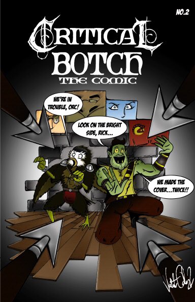 ValsArcade's tweet photo. CRITICAL BOTCH: the comic no.2 and ALL issues. Use code CREATOR10Β OfferΒ valid through July 23 for 10% off!!! βοΈβοΈβοΈβοΈβοΈhttps://t.co/QJ8svsWUF8 #CriticalBotch #IndependentComics @BedlamCity https://t.co/vrSzRjcnmA