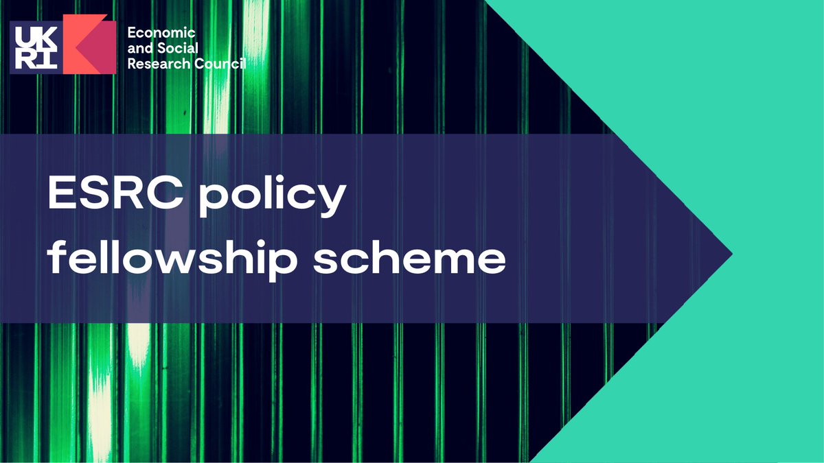 Develop your career and enhance your understanding of applying research in government contexts with the <a href="/ESRC/">Economic and Social Research Council</a> policy fellowship scheme. Fellowships are available across central and devolved government across many different policy areas– orlo.uk/BHq49
Open to <a href="/ahrcpress/">Arts and Humanities Research Council</a>