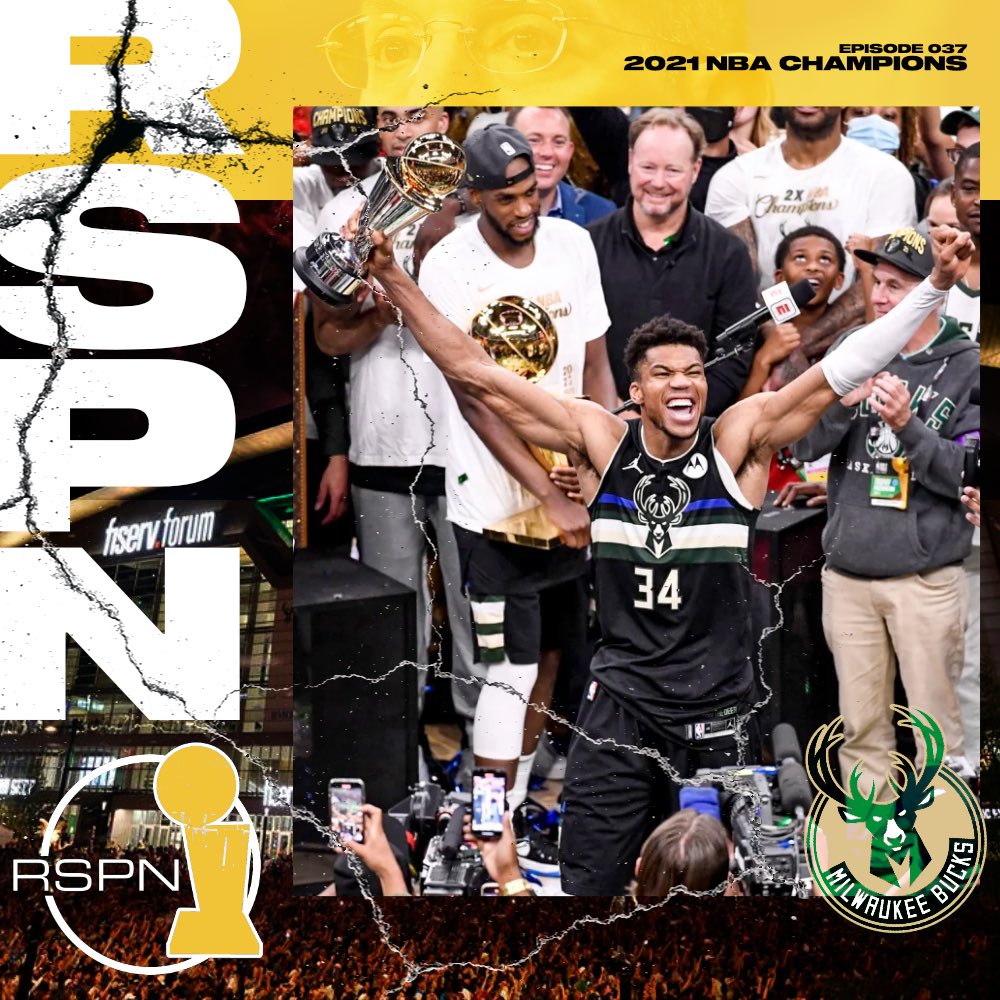 RNCRADIOLIVE's tweet photo. The champs are here! 🏆

A special Finals fallout of RSPN features a look at the @Bucks road to victory, including thoughts on the Giannis Era, championship makeovers, #TheQuote, @ChikfilA orders and the @Suns 2022 season if rumors end up true.

👀: https://t.co/umsj4u3HUA https://t.co/IarjqCsHMd