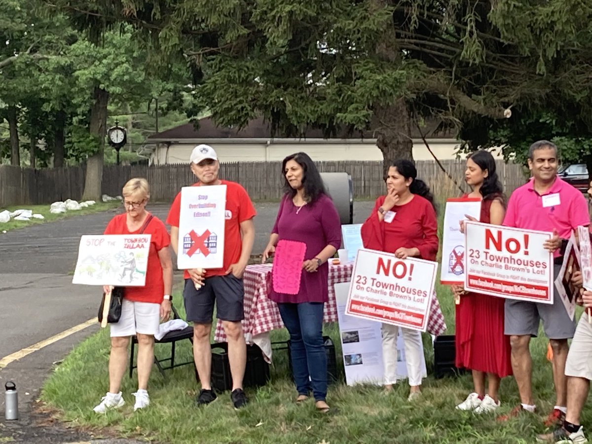 Edison residents rallied last night against plans to build 23 townhomes on a Plainfield Road two acre site. Story to come <a href="/MyCentralJersey/">MyCentralJersey</a>