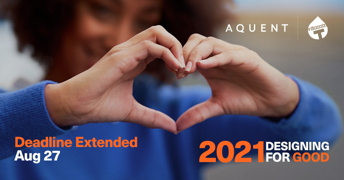Aquent's tweet photo. Big news! ๐ข We've extended the deadline for our 2021 #DesigningForGood contest until August 27th.
We want to ensure you have enough time to show how your creative idea will help a nonprofit make a lasting change. Submit your idea here: https://t.co/RoovIGO8pW #ideas https://t.co/24uXxtDPvF
