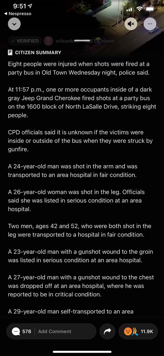 DanteTheDon's tweet photo. Last night, a Wednesday, in OLD TOWN. 

Here’s my question. If this happened at some Amazon warehouse &amp; shooter was a disgruntled ex employee, this is all over CNN today and we’re calling for gun reform &amp; greater focus on mental health. 
 
(Thread 1/2) https://t.co/n8DqQoeGz1