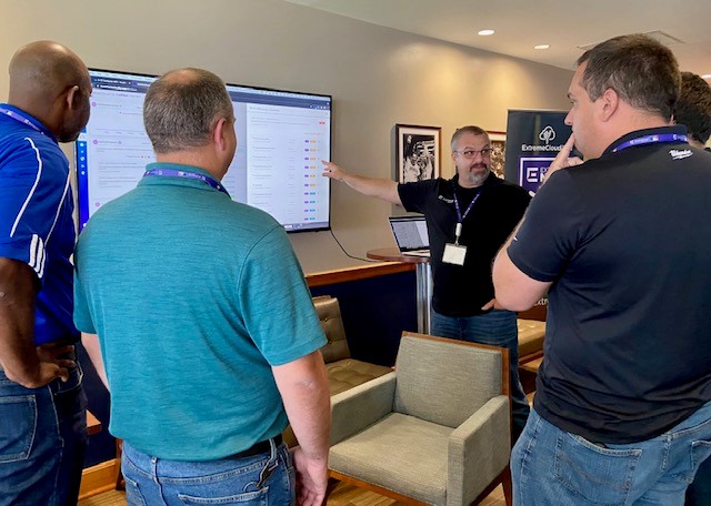 ExtremeNetworks's tweet photo. Last night, our team had a blast discussing #cloud-managed networking and how companies can thrive in our highly distributed world. https://t.co/QDh3vr8gsP #ExtremeNOW #EveryDayIsGameDay @Brewers @Dodgers @AmFamField https://t.co/qrsby6beVO