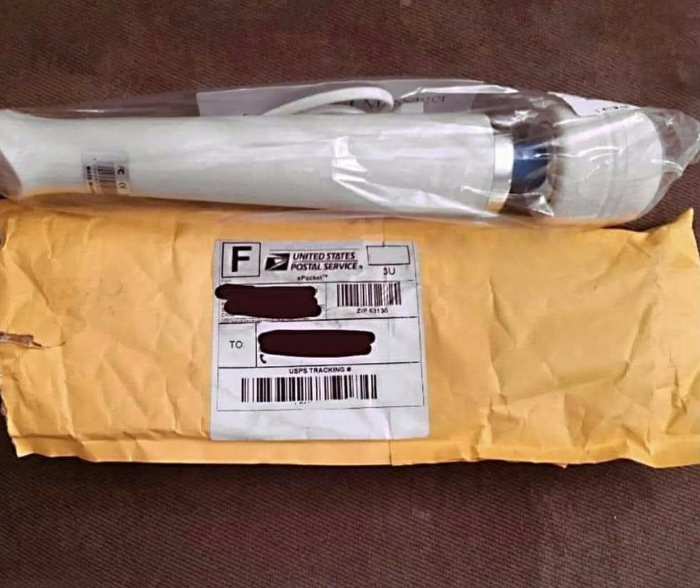 MrsSteak's tweet photo. I ordered a Bezos model rocket because I love space so much https://t.co/X0y4dmGbRq