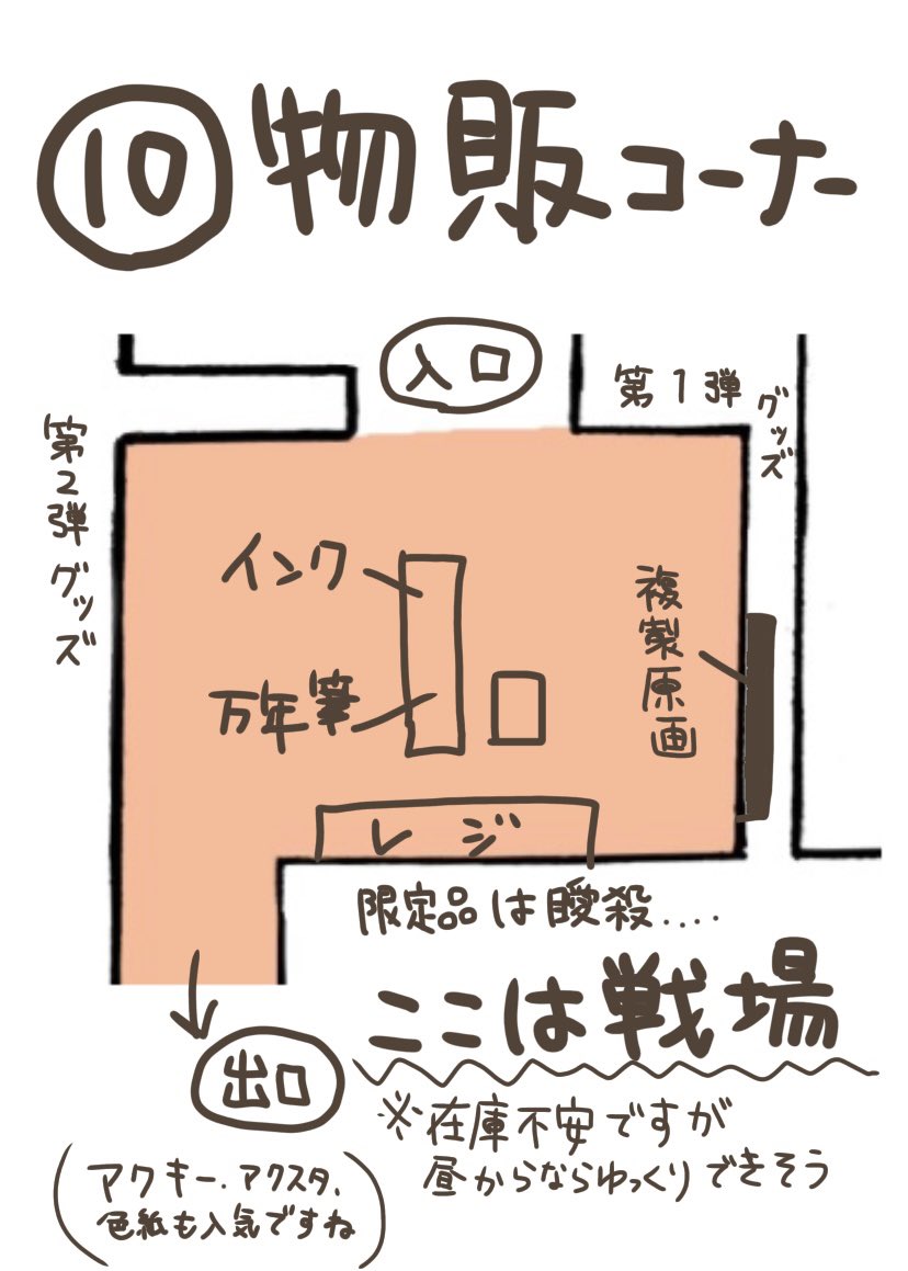 【Dグレ原画展レポ⑩】
物販については前にたくさんレポしたので完結に。

戦場です!!!!!!! 