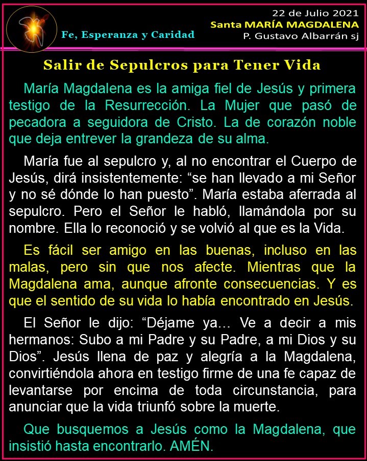 galbarransj's tweet photo. #SALIR DE #SEPULCROS PARA #TENER #VIDA. #Jesús #llena de #paz y #alegría a #María #Magdalena y la #convierte en #testigo #firme de la #fe, para #anunciar que la vida #ha #triunfado #sobre la #muerte. https://t.co/MynZtmxl7E