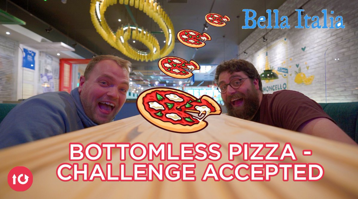 introoutroYT's tweet image. Ben &amp;amp; Tom head to Bella Italia to try out there new bottomless pizza menu. We are pretty sure it&apos;s supposed to be a nice experience rather than a challenge, but we are here for as much pizza as we can eat. So challenge accepted. 🍕

youtu.be/vlQwgzrudd0