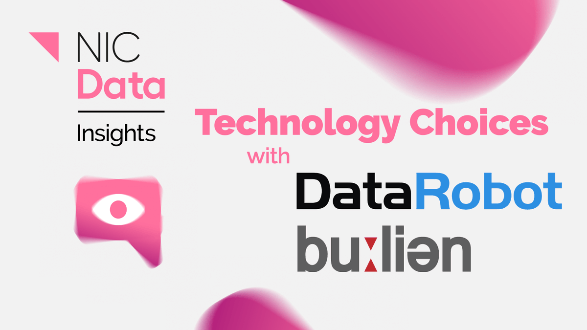 NICDATA's tweet photo. What a fantastic #DataInsights #TechnologyChoices webinar today. Our thanks to @bentaylordata @DataRobot and @ChrisMacBP @Bulien_Partners for a such a fascinating discussion and Q&amp;A around ML and AI platforms

🎦Full replay coming soon
📧Join the discussion ➡️nicd@newcastle.ac.uk https://t.co/QPDJ8vSGDk
