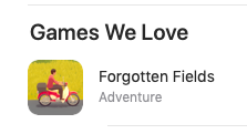 dinodigital_'s tweet image. #ForgottenFields is chosen as a 'Game We Love' on the Mac App Store! 🕺💃

Get your #SummerVibes here: apps.apple.com/us/app/forgott…

#IndieGame #VideoGame #IndieGameDev #Apple #BeachLife #GameWeLove