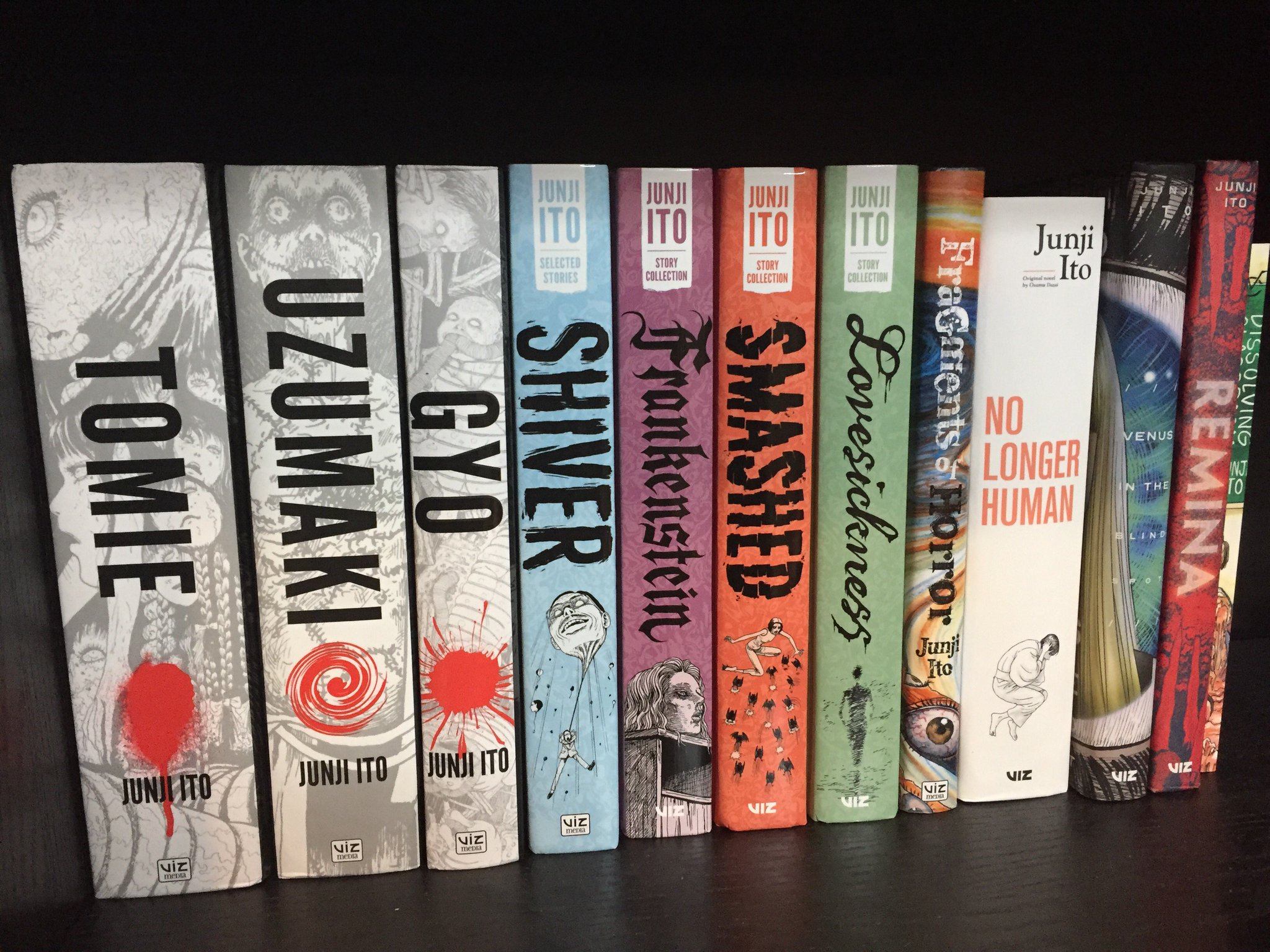 My junji ito collection for now,only lacking a few books from what