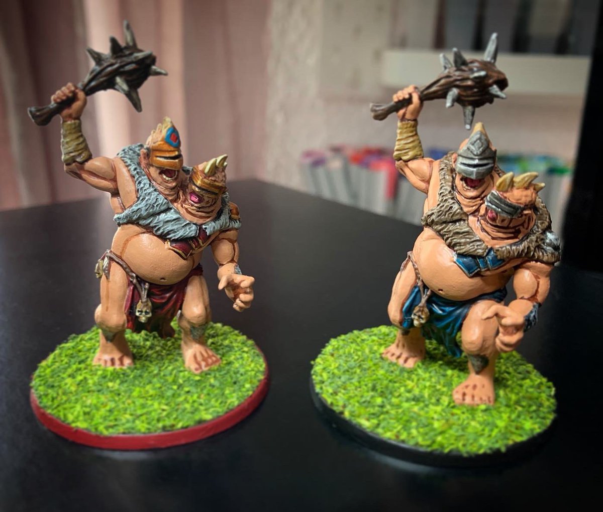 geek_tabletop's tweet photo. Just some ogers hanging up for a while 😌 small Paint Job for DND.
On saturday the 24th I am going to paint live on https://t.co/Zb76QMAUTl ! 
#tabletop #tabletopgames #tabletopminiatures #tabletopgaming #tabletopgame #tabletopgamer #dnd #dungeonsanddragons https://t.co/Ij394bqmFl