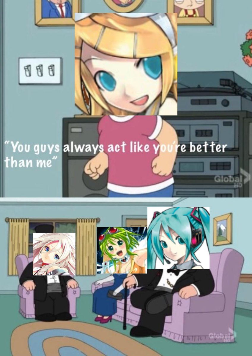 Rinny! #familyguy #vocaloid #kagaminerin #rin  #youguysalwaysactlikeyourebetterthanme #鏡音レン #viral #meme #funny  #padredefamilia #rinkagamine, image size:848x1200