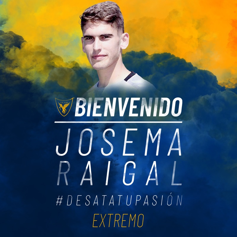 UCAMMurciaCF's tweet photo. 🚨 OFICIAL | El futbolista @Jrgil10 llega cedido al UCAM Murcia para la próxima temporada 2021/22. 

#BienvenidoJosema 👋🏻
#DesataTuPasión 💙