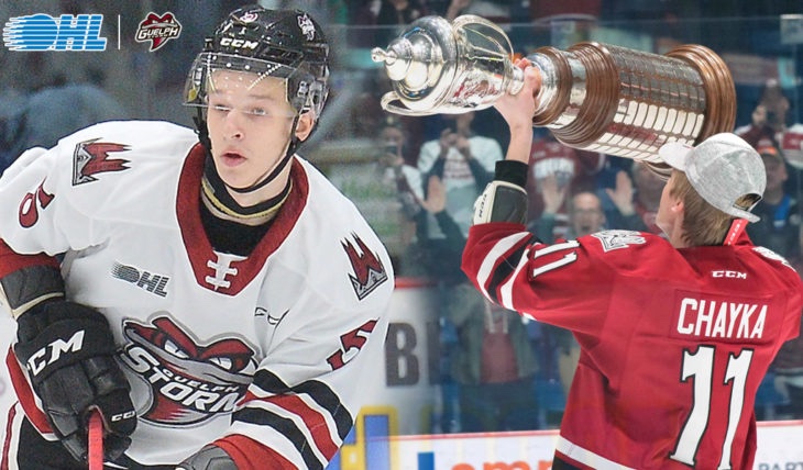 Storm_City's tweet photo. As an eligible pick in this year’s #NHLDraft, the future looks promising for #StormCity defenseman Daniil Chayka as he’s projected to be selected this weekend. 

🗞👉: https://t.co/BAykcIXI4a https://t.co/ZWdS8QPYXC