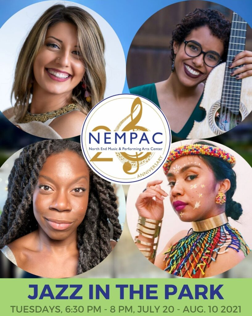 .<a href="/nempacboston/">North End Music & Performing Arts Center (NEMPAC)</a> has officially kicked off Jazz in the Park this summer. Stop by the <a href="/HelloGreenway/">Rose Kennedy Greenway</a> North End Parks every Tuesday through August 10 for free musical performances featuring all-women artists from all over the world! ow.ly/zuTs50FBypn