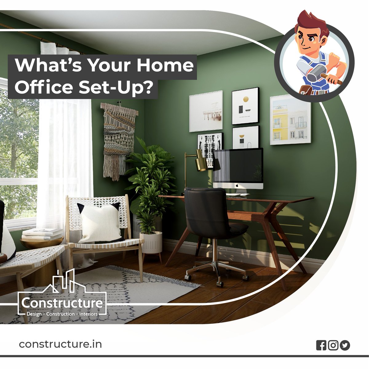 ConstructureIND's tweet image. How do you organise your home office? Is it as spotless and sparkling as this? Some believe in magic; we create it.
#Constructure #interior #homesdesign #interiordesign #interiordetails #interiordecor #interiorhome  #homelivingdecor #interiorlovers #qualityhome #homeconstruction