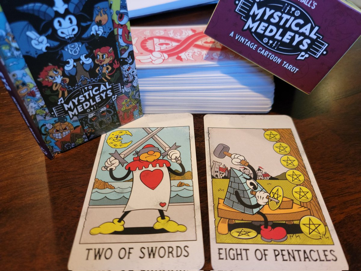 TheCartomancer's tweet photo. Two-card Thursday. Only with an open heart can we see the day, our desires and accomplishments clearly. Find your inner passion and be proud of what you create. Deck: Mystical Medleys @NemonsClothing Publisher @Liminal_11 #tarot #TwoCardThursday #TheCartomancerMagazine https://t.co/7IF90r28Xa