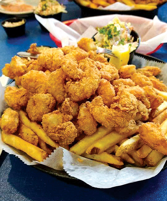 Stop by and stuff your face with some of the best fried seafood on the Banks at Dirty Dick's Crab House !