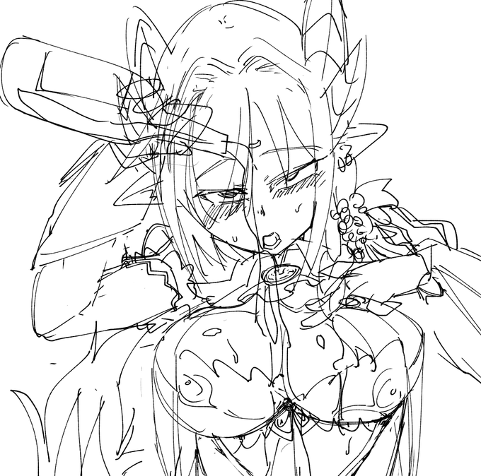 中々よくラフが描けたので寝る 