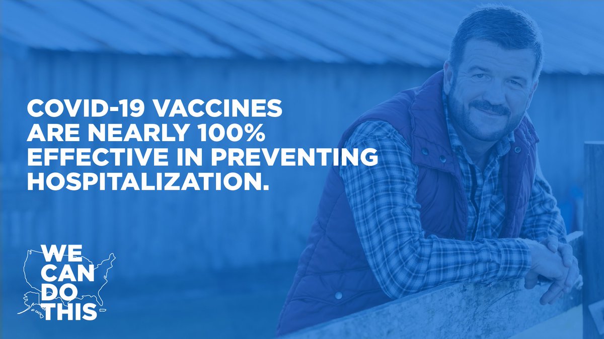 HHSGov's tweet photo. Safe and effective vaccines are America’s best protection against COVID-19. 

Find more information and resources, and help us spread the word about the importance of COVID-19 vaccines. Visit https://t.co/jzCA0pHnx0. #WeCanDoThis https://t.co/XDVYZJTkkz