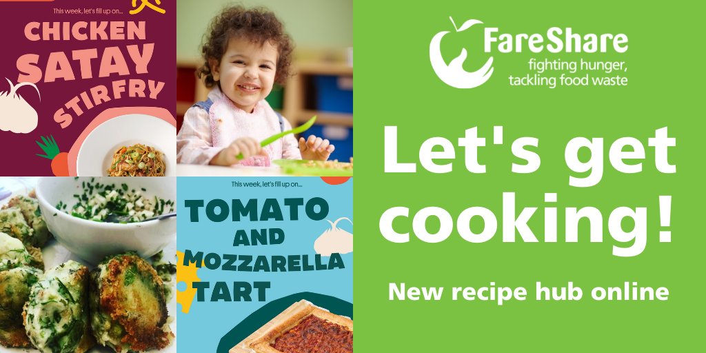 FareShareUK's tweet photo. Let's get cooking over the summer holidays! 🥘

FareShare is excited to present a new recipe hub featuring tasty recipes that are easy to make, wallet-friendly, can suit a range of diets, and help you use up leftover ingredients.

Check it out now 👉 https://t.co/qi4osL9SqK https://t.co/g4sAtnWlSl