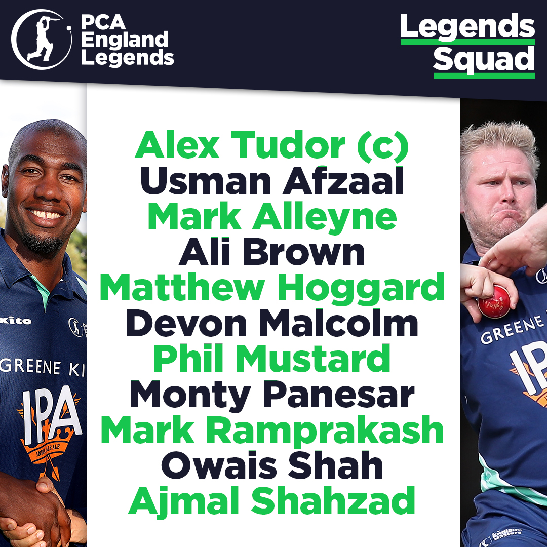 🗞️ The team news is in... 🤩 Here is your #PCAEnglandLegends XI for our first fixture of the season @BuryStEdmundsCC tomorrow! After a year away, we can't wait to get back out there again! 💪 👉 bit.ly/PCALegends