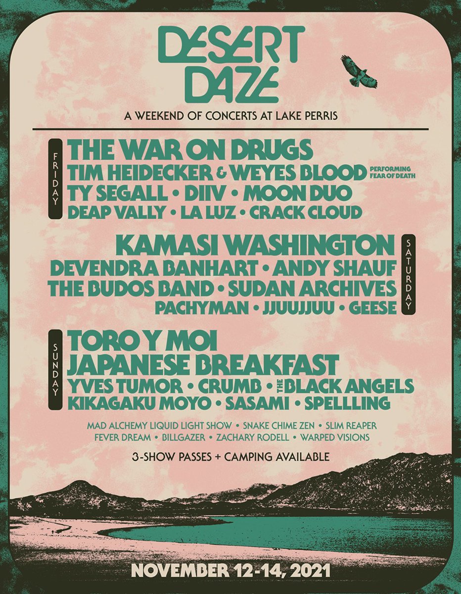 ArchieFoxLive's tweet image. One of our favorite fests in the world is coming back this November. Meet us at the Lake! 🎟🎟 👉 desertdaze.org