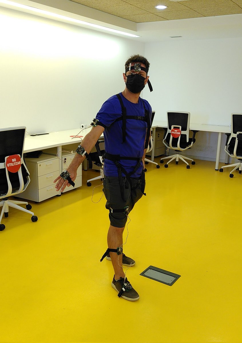 chordataMocap's tweet image. ⚫ Testing the hardware and the new textile fixing system!

Exciting news coming soon! We can&apos;t wait to share them with the community. ☺️
#opensource #opensourcemotioncapture #motioncapture #DIYmotioncapture #DYI #mocap  #MocapLibre #chordatamocap