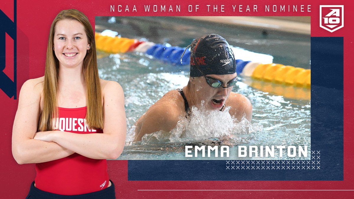 Emma Brinton, <a href="/GoDuquesne/">Duquesne Athletics</a>'s #A10WOTY nom, says her bio would be titled 𝗝𝘂𝘀𝘁 𝗞𝗲𝗲𝗽 𝗦𝘄𝗶𝗺𝗺𝗶𝗻𝗴 🐟

🇺🇸 Olympic trials qualifier
🏆 2x A-10 Champ
🥇 14x medalist (DUQ record)
📚 4x CSCAA Scholar All-American 
🗣 volunteers with Best Buddies

📰: adobe.ly/3y0UHoG