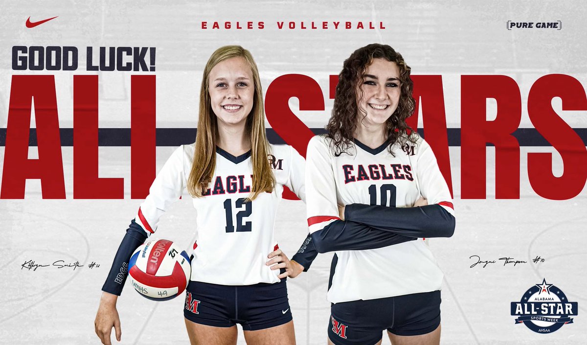 VolleyballOMHS's tweet photo. Today’s the day! @kathrynsmith_12 @JayniThompson  We are so proud of you! Work hard, have fun, and say thank you! Your Oak Mountain community is behind you! https://t.co/Da2j2AACzc
