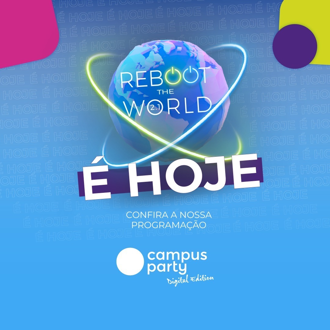 CampusPartyBRA's tweet photo. Chegou o grande dia!!!
Campus Party Digital Edition Latam começa hoje!
E o nosso CEO @toniconovaes está esperando por você no palco Reboot the World 🥳🥳
#CPDE2 #CPLATAM #CPDigital #campuspartybrasil #cpbr #reboottheworld https://t.co/q3n5z1NTn4