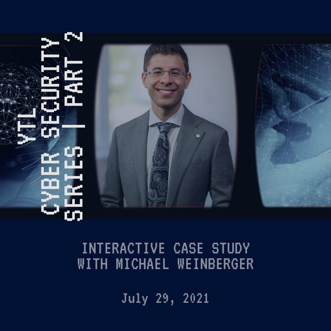 Join our interactive webinar format on July 29th at 6.30 pm (CEST) with Michael Weinberger focusing on cyberbreaches in the workplace. 
Register via our website!
 #leadership #cybersecurity
