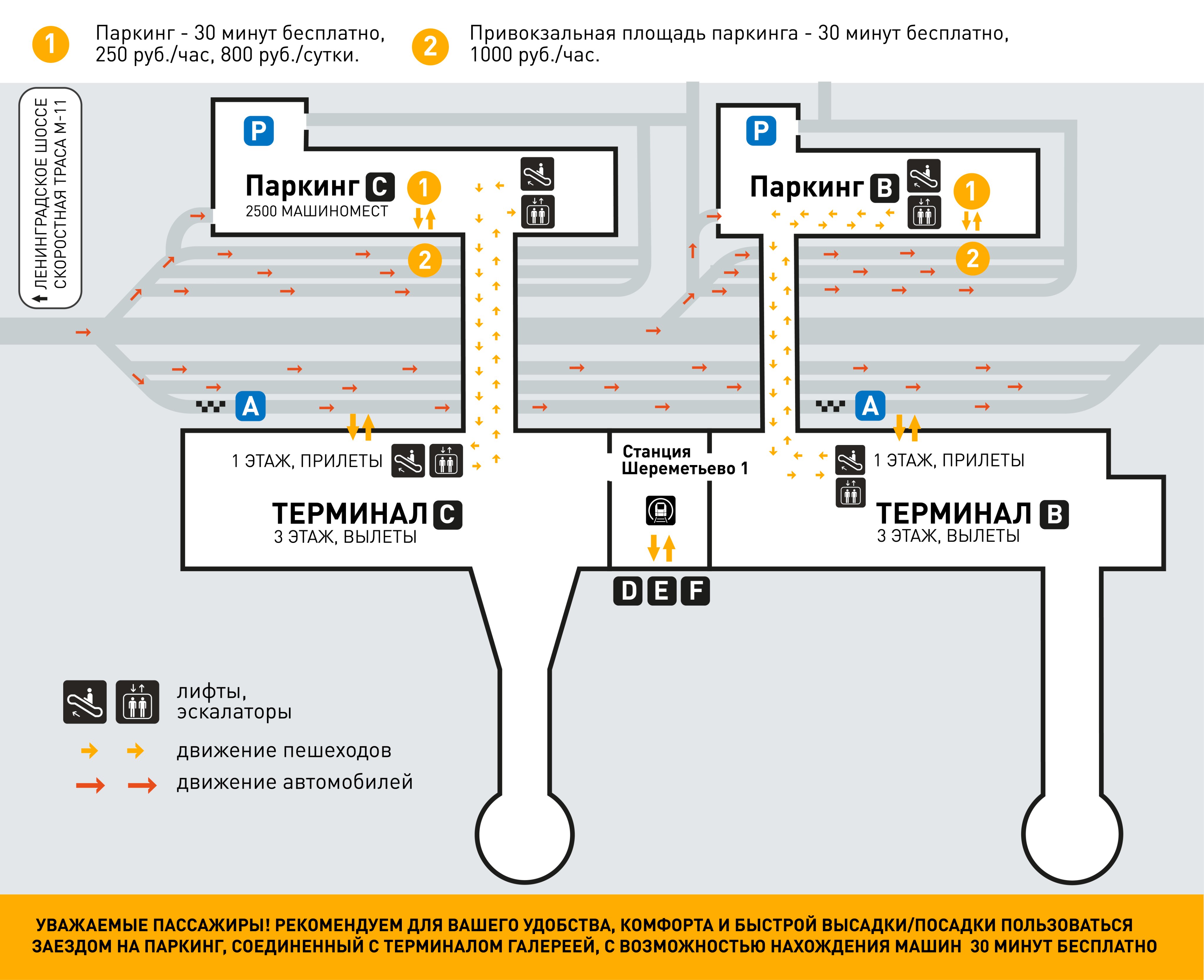 Прилеты терминала c