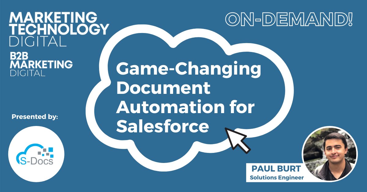 B2BMarketingEX's tweet image. Thanks everyone who attended our webinar yesterday: Game-Changing Document Automation for Salesforce.

It&apos;s now on-demand for those who want to learn and watch!

Download it here:hubs.la/H0STK4x0

#B2B #Salesforce #SalesforceLearning #SalesforceTips #SDocs #Solutions