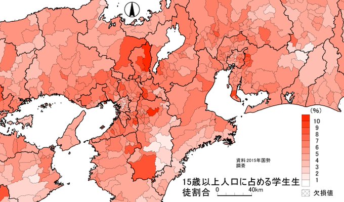 地図で見る日本のtwitterイラスト検索結果