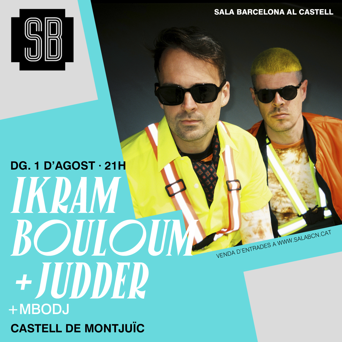 AsaccConcerts's tweet photo. Recordeu que el dissabte 31 de juliol inaugurem #SalaBcn en el Castell amb els concerts de #thegramophoneallstarsbigband i diumenge 1 d'agost continuem en el castell amb els concerts de #ikrambouloum i #judder. https://t.co/1lSrknkWWn
