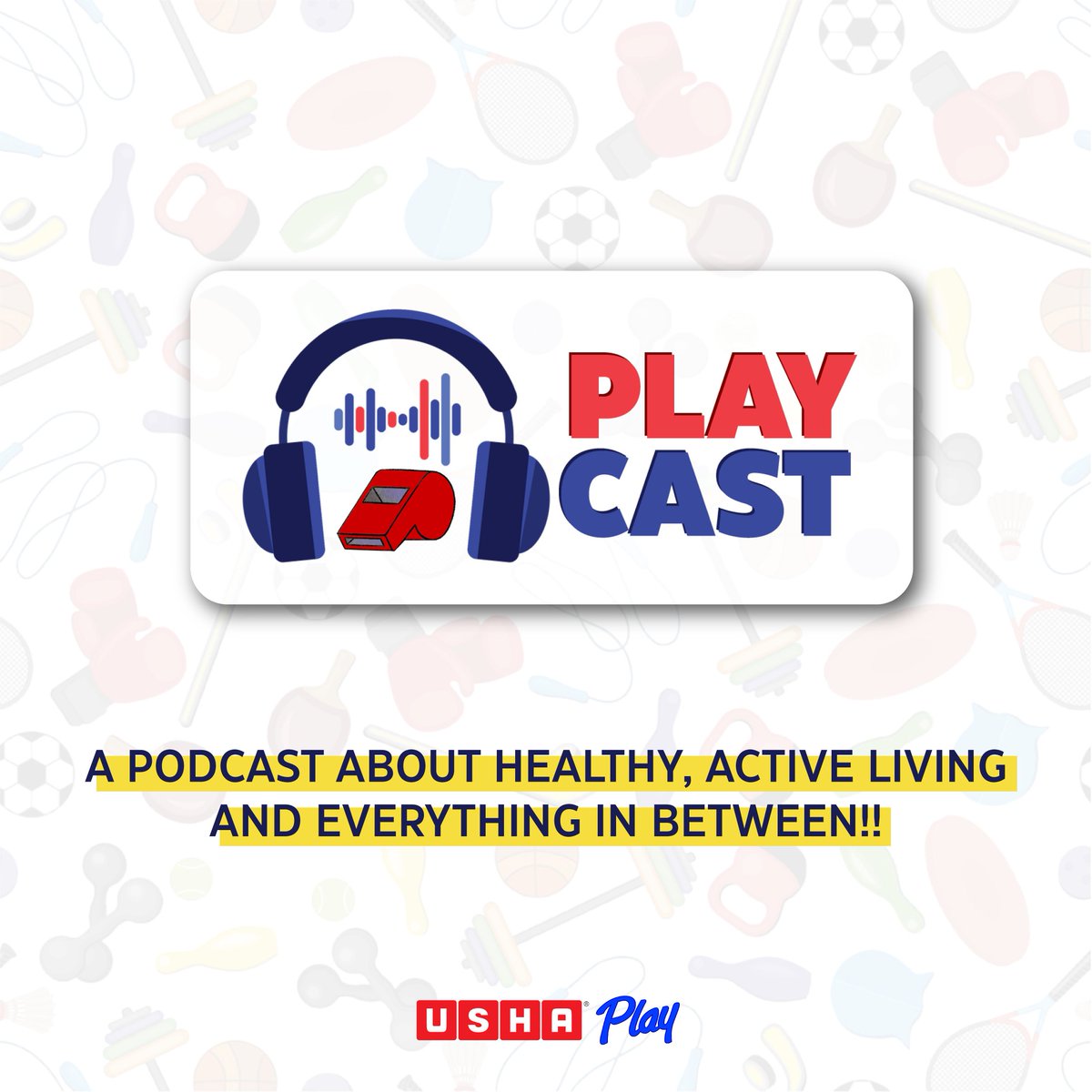 UshaPlay's tweet image. Introducing Usha Playcast!
A platform to have conversations about health, active lifestyle, and everything in between.
An opportunity to bring the journeys of athletes, coaches, and much more to you!
Stay tuned!
#ushaplay #playcast #sports #podcast #health #active #play