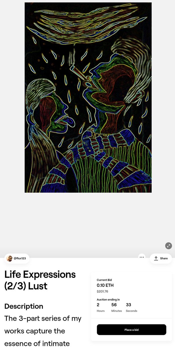 Less than 3more hours left!
#Excited! @withFND 

foundation.app/@flux123/life-…

#NFTCommunity #NFT #NFTartist #NFTsale #NFTs