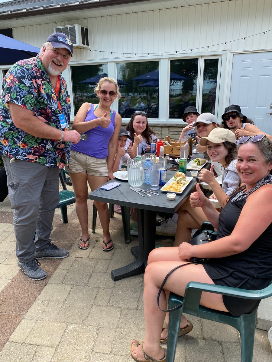BayshoreFred's tweet photo. Congratulations to Carol and the Escobar Party of 8. They won the Grand Prize gift card from Dockside Willieโs & 560 #CFOS. #WereWorking https://t.co/K0To0CtBJg