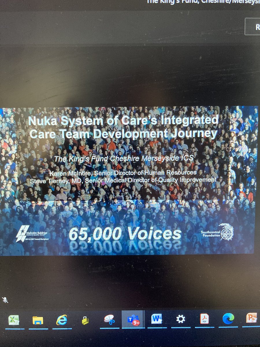 wheelyal's tweet photo. Listening to Karen McIntire and @stevetierneyak from @SFCNuka on customer and employee focused transformation of health &amp; care services, underpinned by improvement and big team concept, sounds like our @CheshireWestICP #improversnetwork  #lotsoflearningandideas https://t.co/KvrcpcWYhh