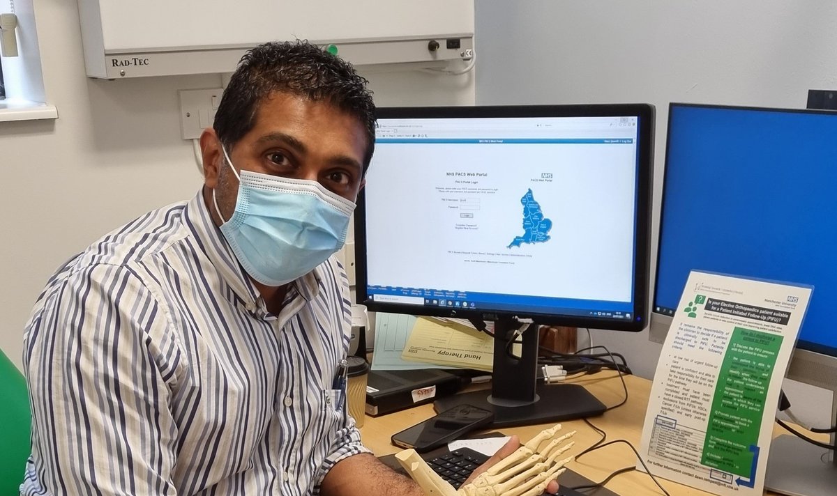MFT Transformation (@mft_transform) on Twitter photo Consultant Orthopaedic Surgeon Anand Pilla in OPC is all set up for PIFU with the support of The Transformation Team <a href="/WythenshaweHosp/">Wythenshawe Hospital</a> #PIFU #NHS Consultant Orthopaedic Surgeon Anand Pilla in OPC is all set up for PIFU with the support of The Transformation Team <a href="/WythenshaweHosp/">Wythenshawe Hospital</a> #PIFU #NHS