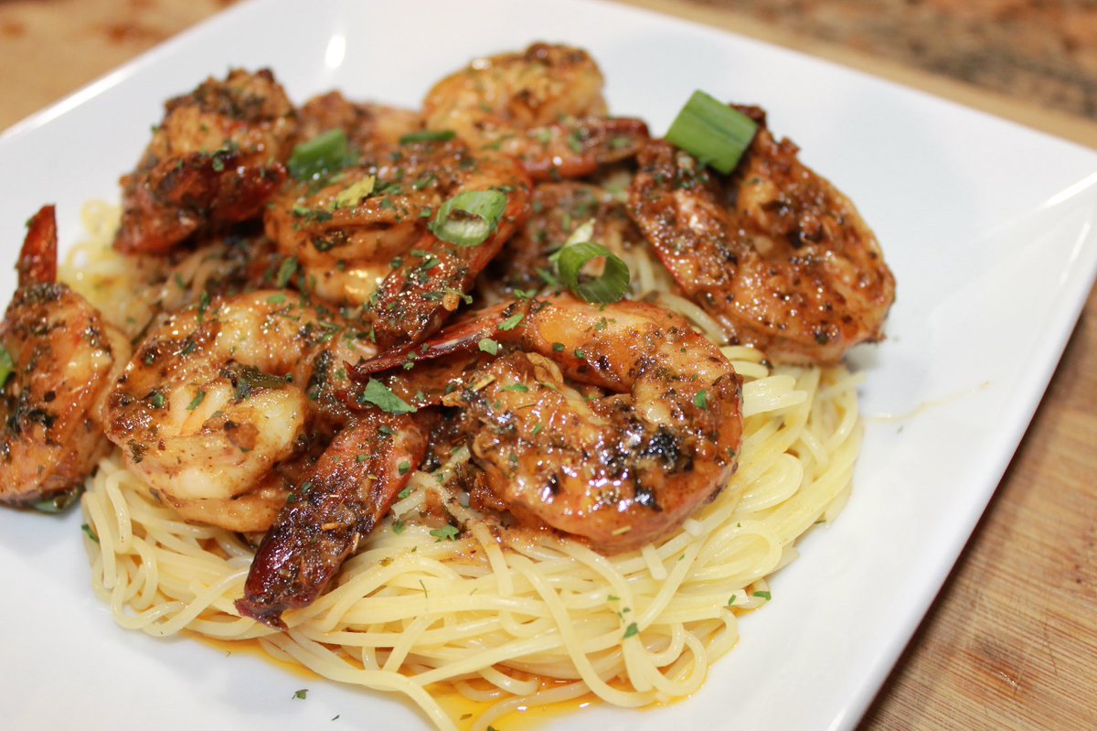CastKitchen's tweet image. BBQ Shrimp Pasta Anyone!?